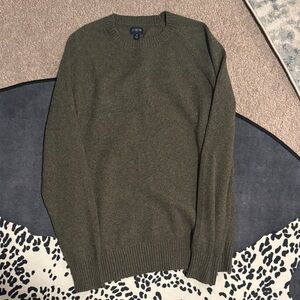 J. Crew Men's Forest Green Crewneck Sweater